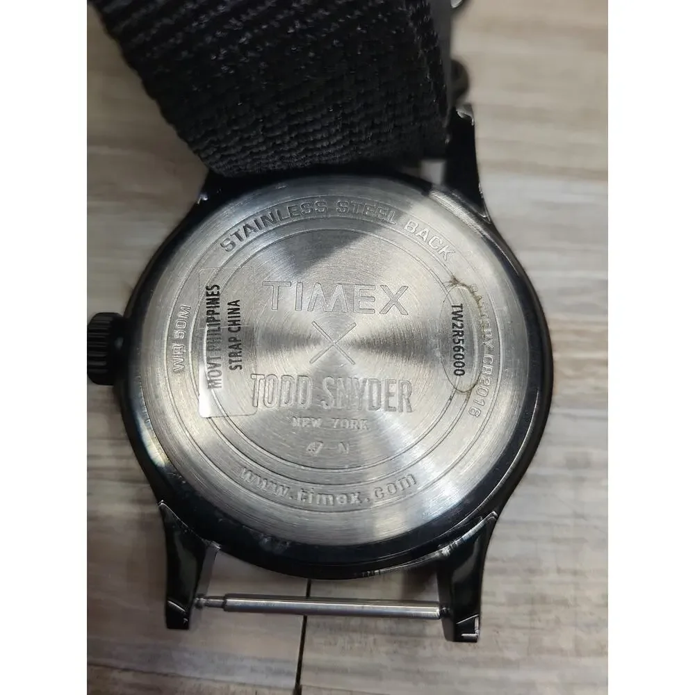 Timex C Todd Snyder Black Nato Strap Quartz Men's Watch 47N TW2R56000